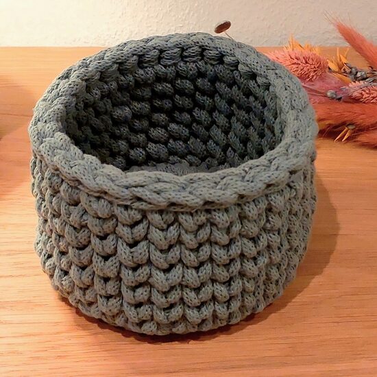 Häkelkorb ⌀14cm Strickmuster